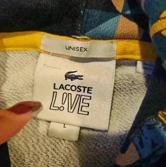 Lacoste Live RARE Unisex Gold Digger Limited Edition Streetwear Hoodie L - Picture 10 of 13